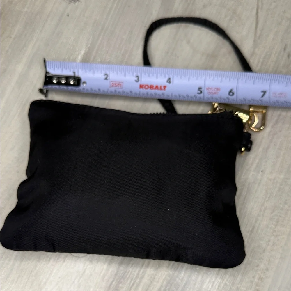 Steve Madden Black Pouch with Gold Accents